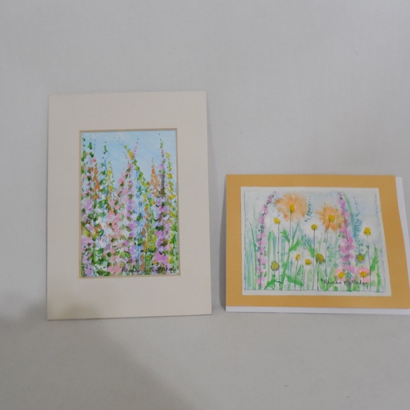 Floral Watercolor Painting and Card - Picture 5 of 6